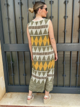 Vestido Midi Geométrico