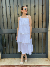 Vestido Blanco con Tirantes
