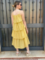 Vestido Mostaza con Tirantes