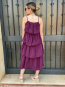Vestido Morado con Tirantes