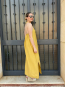 Vestido Halter con Detalle de Madera
