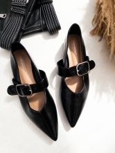 Bailarinas de Punta Fina con Hebilla – Elegancia y Estilo Atemporal