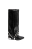 Botas negras con apliques metálicos