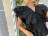 Blusa Fruncida con Volantes