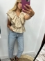 Blusa Fruncida con Volantes