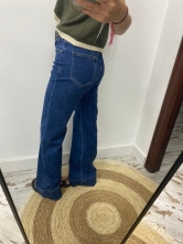 Pantalón Vaquero Azul Tiro Alto