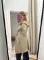 Gabardina Botones Beige