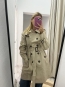 Gabardina Botones Beige