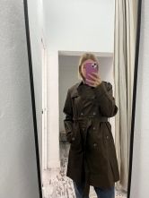Gabardina Botones Marrón