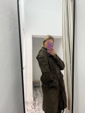 Gabardina Botones Marrón