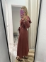 Vestido Botones Teja