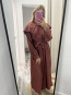 Vestido Botones Teja