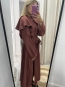 Vestido Botones Teja