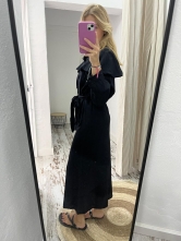 Vestido Botones Negro