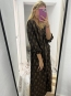 Vestido Estampado Marrón