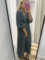 Vestido Estampado Gris Pardo