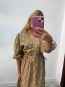 Vestido Estampado Camel