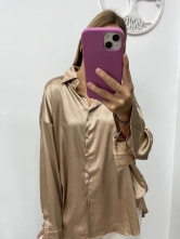 Camisa Satinada Beis