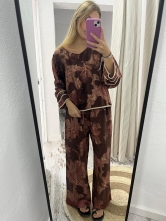 Conjunto Estampado Granate