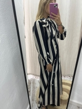 Vestido Rayas Detalle Cuello