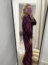 Vestido Estampado Detalle Cuello