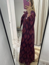 Vestido Estampado Detalle Cuello