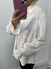Blusa Blanca Volantes