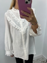 Blusa Volantes Encaje