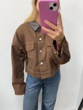 Chaqueta Vaquera Detalle Polipiel