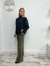 Pantalon Vaquero Recto Estampado Animal print