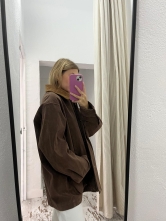 Chaqueta Oversize Marron