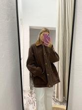 Chaqueta Oversize Marron