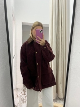 Chaqueta Oversize Granate