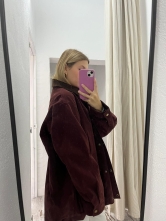 Chaqueta Oversize Granate