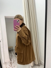 Chaqueta Oversize Camel