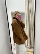 Chaqueta Oversize Camel