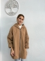 Parka Camel Oversize con Capucha