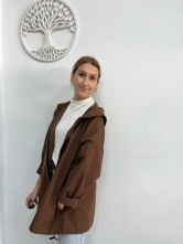 Parka Marrón Oversize con Capucha