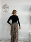 Pantalon Wide -Leg Estampado Leopardo