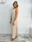 Vestido Largo Beige sin Mangas