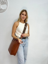 Bolso Bandolera Tira Animal Print