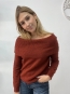 Jersey de Punto Suave en Tono Teja