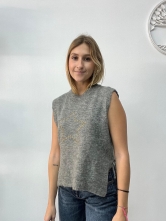 Chaleco Gris Punto Detalle Estrella Dorada