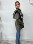 Chaqueta Tipo Gabardina en Color Verde Oliva