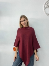 Capa de Punto burdeos