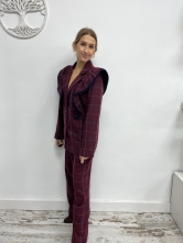 ✨ Conjunto estilo traje color berenjena ✨