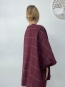 Poncho Oversize de Cuadros Granate