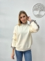 Jersey con Efecto Blusa Integrada Beige