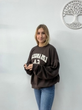 Sudadera básica de algodón Marrón (Los Angeles)