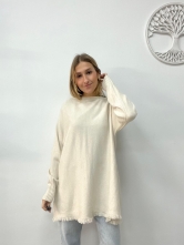 Jersey de Punto con un Diseño Largo